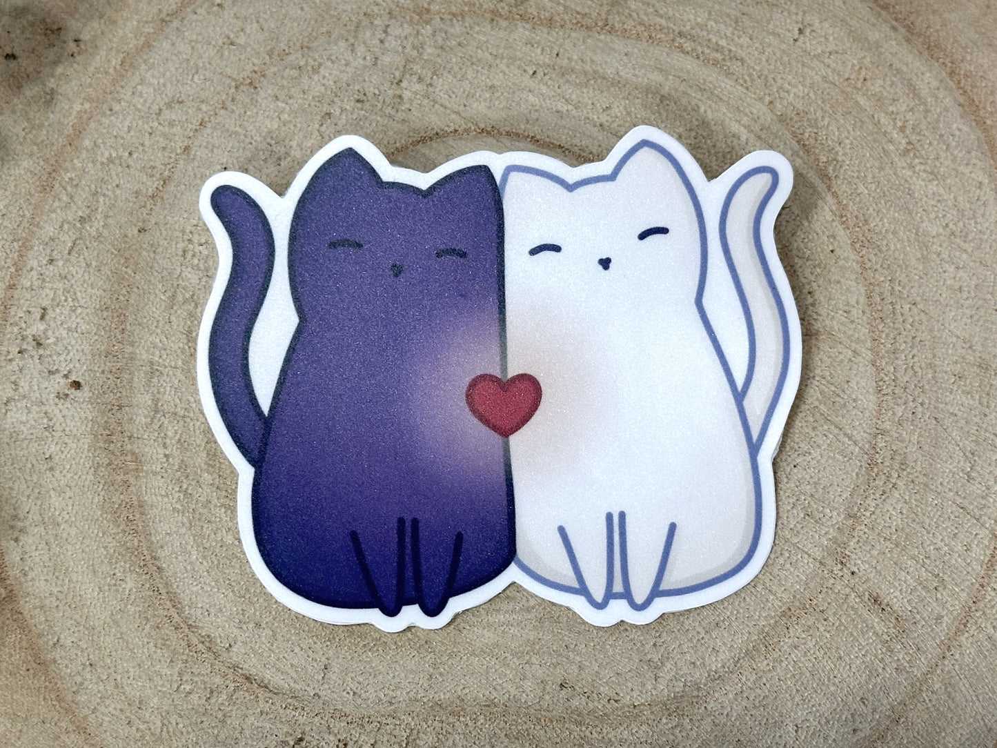 Cat Lovers Matte Vinyl Sticker