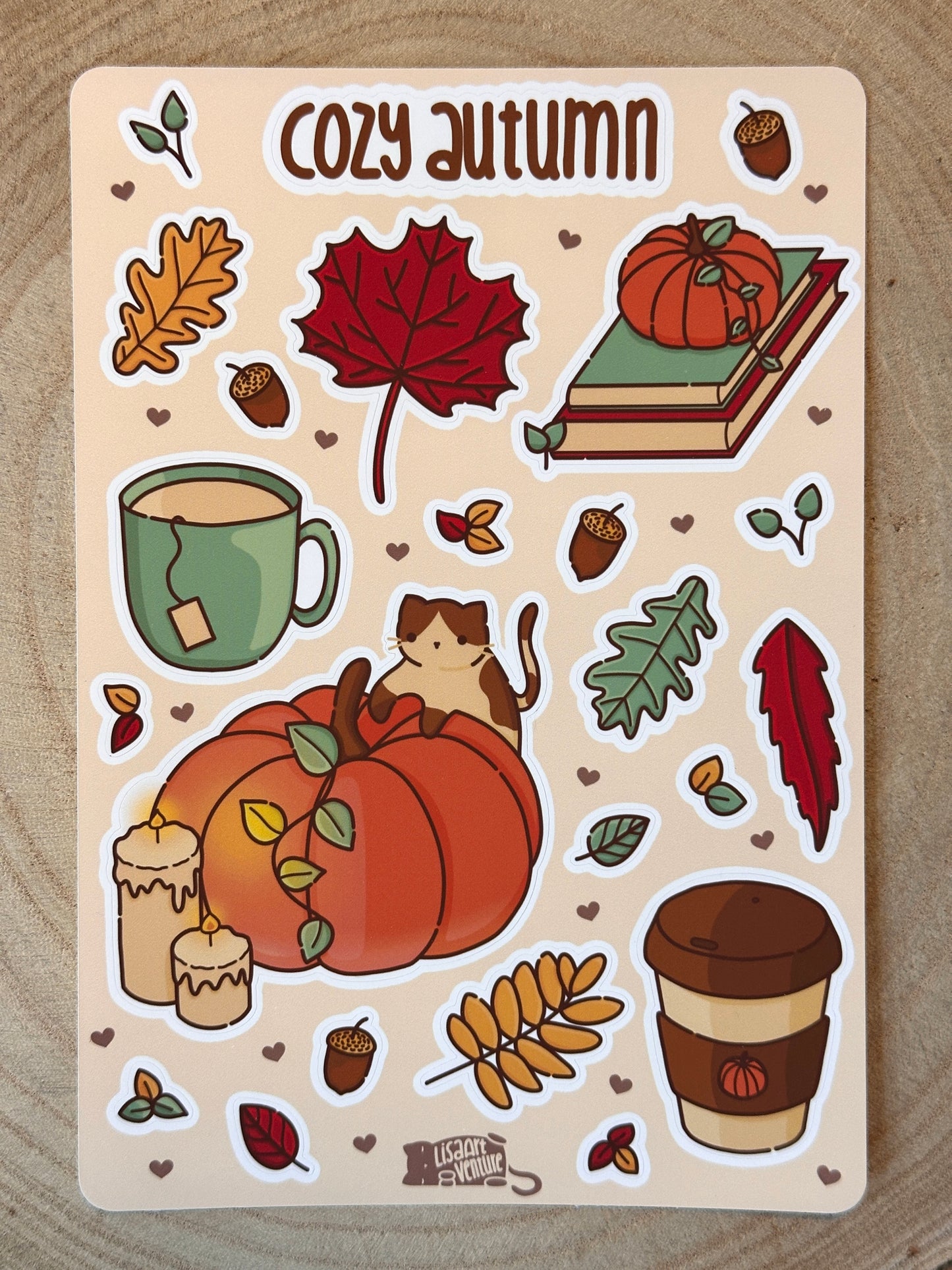 Cozy Autumn Matte Vinyl Sticker Sheet