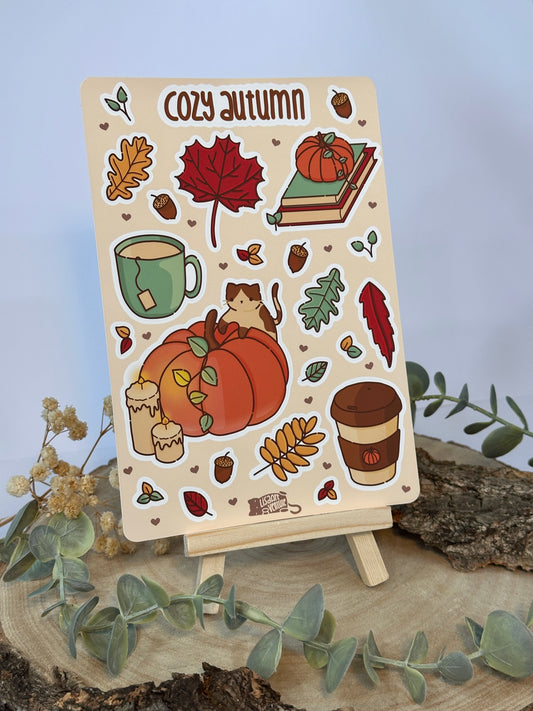 Cozy Autumn Matte Vinyl Sticker Sheet