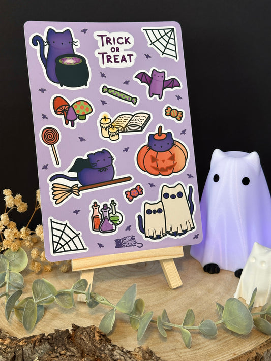 Trick-or-Treat Matte Vinyl Sticker Sheet