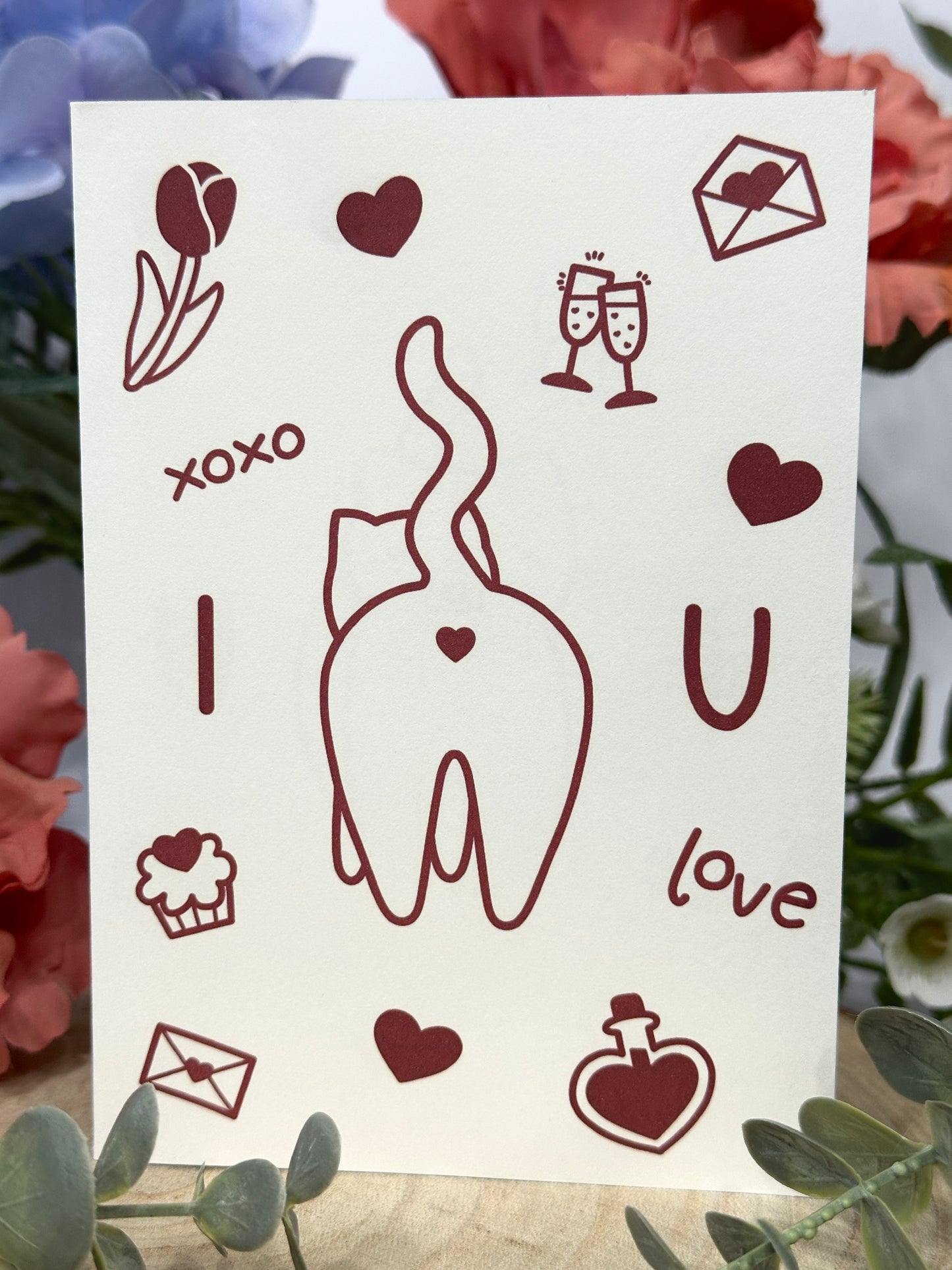 Valentine’s Day Card Cat Butt