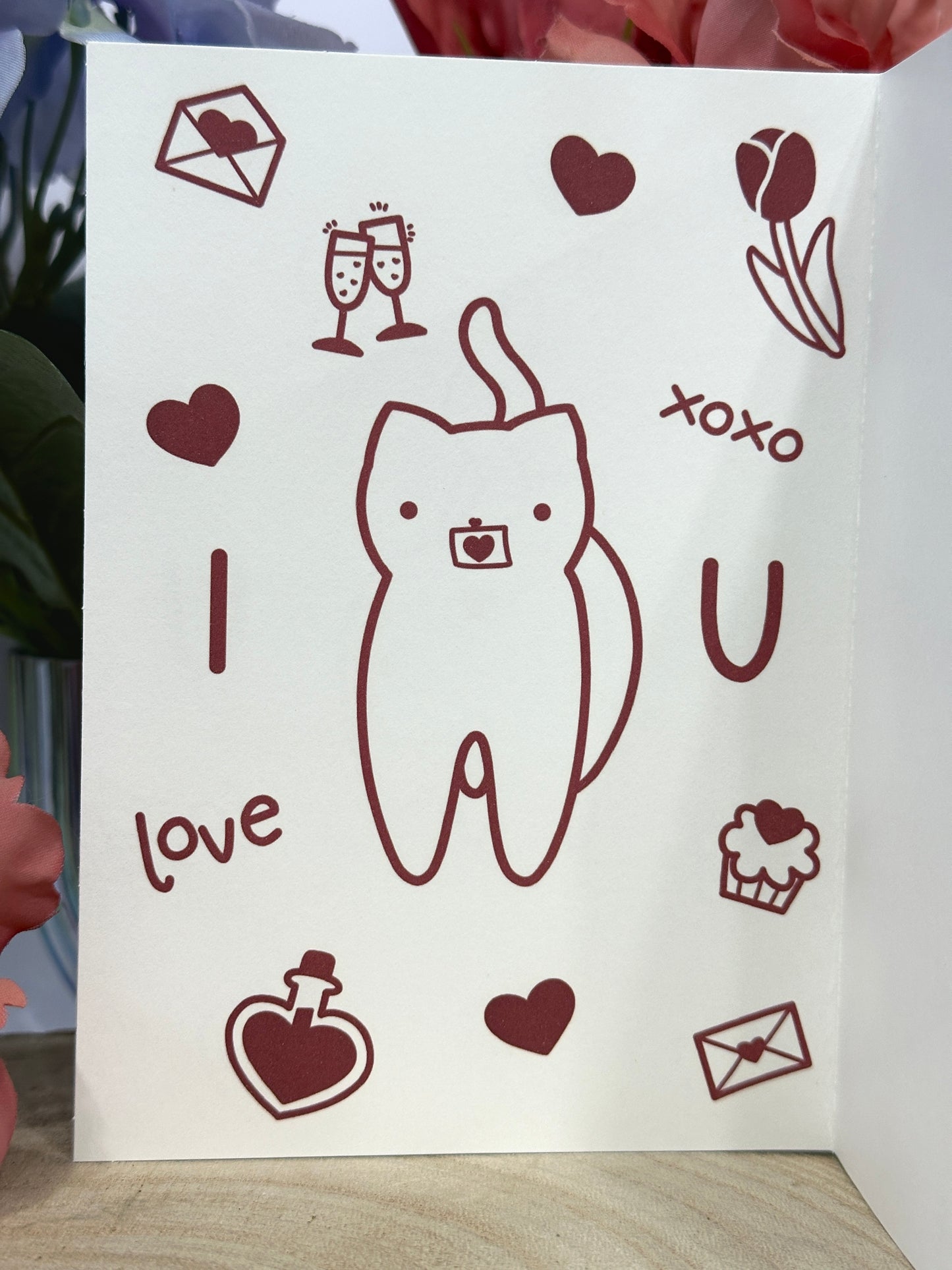 Valentine’s Day Card Cat Butt