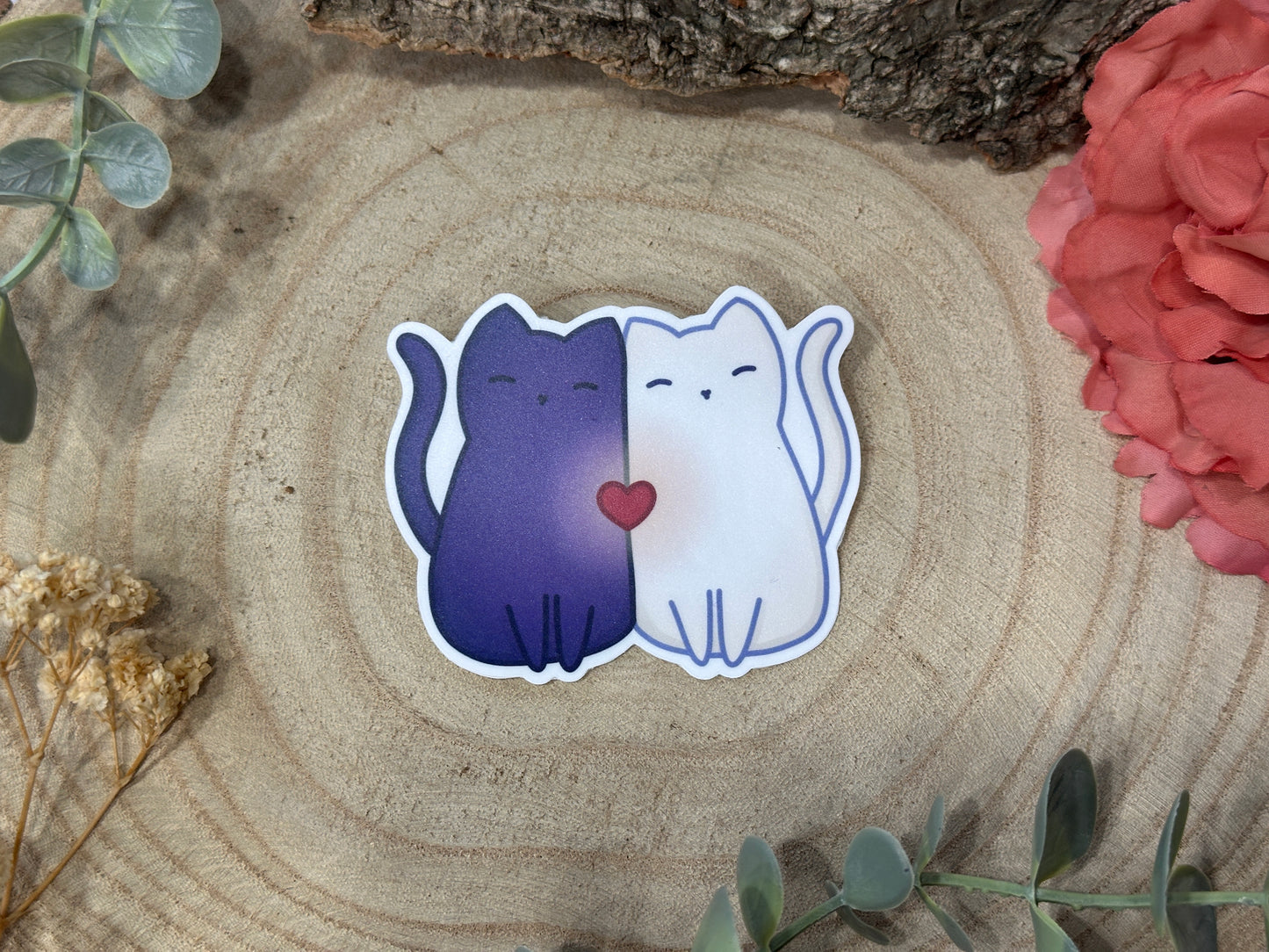 Cat Lovers Matte Vinyl Sticker
